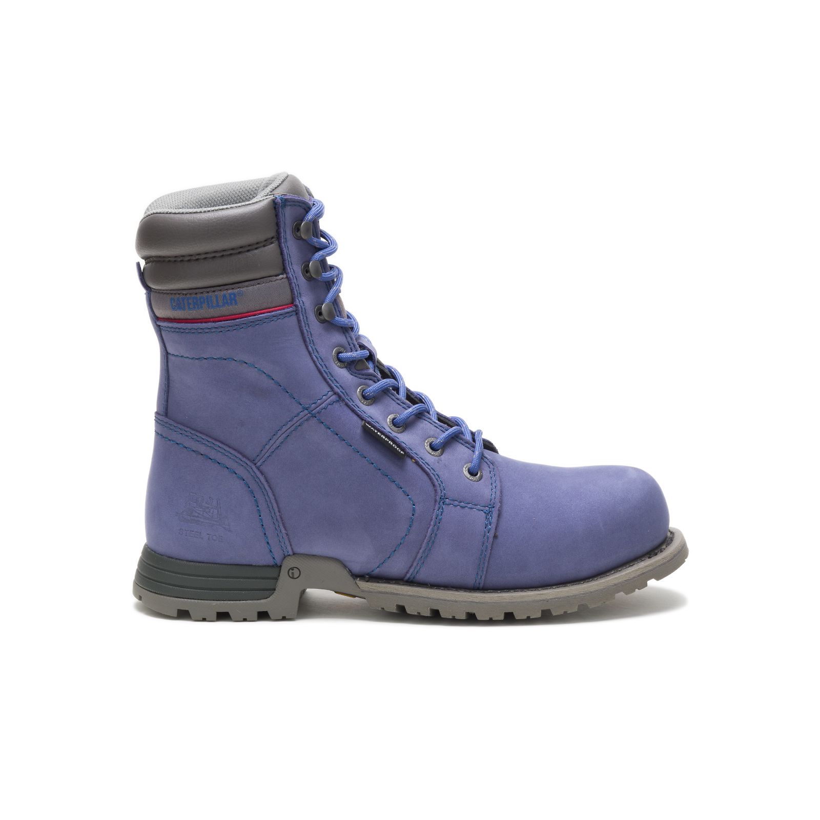 Caterpillar Women's Echo Waterproof Steel Toe Work Boots Purple CAT-92107